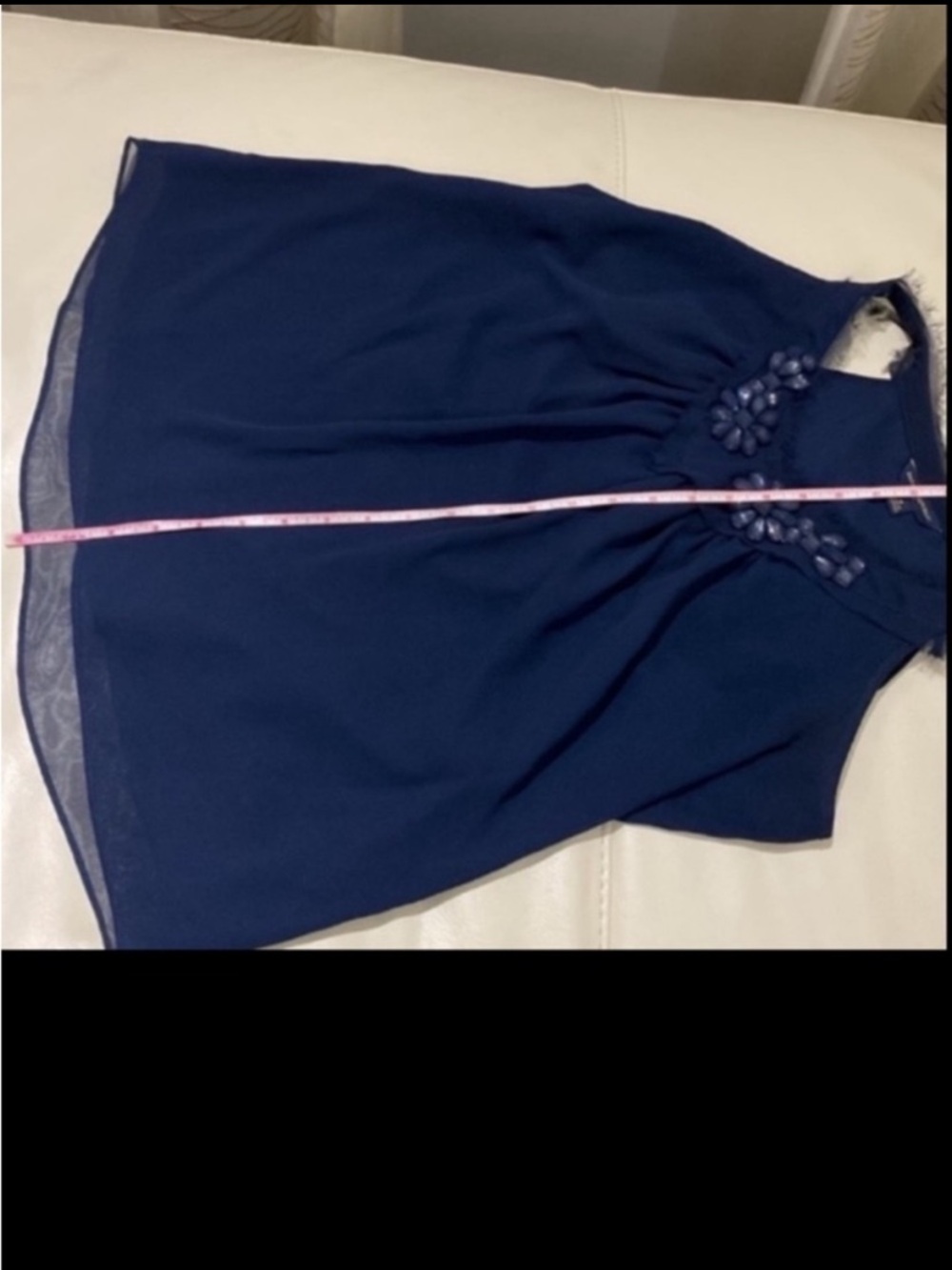 Banana Republic blue jeweled top like new - Picture 11 of 14